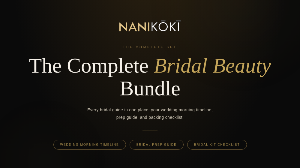 Sample preview of Complete Bridal Beauty Bundle